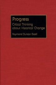 Cover of: Progress: critical thinking about historical change