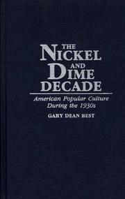 Cover of: The nickel and dime decade: American popular culture during the 1930s