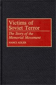 Cover of: Victims of Soviet terror by Nanci Adler