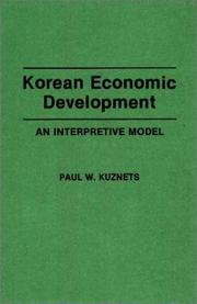 Cover of: Korean economic development: an interpretive model