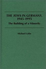 The Jews in Germany, 1945-1993 by Cohn, Michael