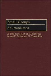 Cover of: Small groups by A. Paul Hare ... [et al.].