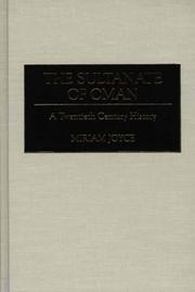 Cover of: The Sultanate of Oman: a twentieth century history