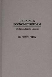 Cover of: Ukraine's economic reform: obstacles, errors, lessons