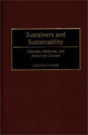 Cover of: Sustainers and sustainability: attitudes, attributes, and actions for survival