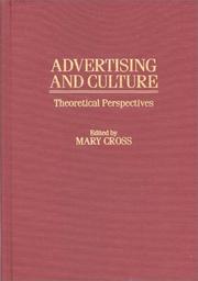 Cover of: Advertising and Culture by Mary Cross