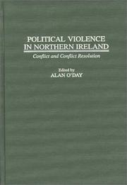 Cover of: Political violence in Northern Ireland by edited by Alan O'Day.