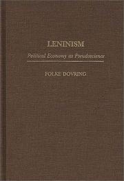 Cover of: Leninism: political economy as pseudoscience