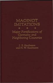 Cover of: Maginot imitations | Joseph Erich Kaufmann