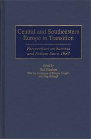 Cover of: Central and Southeastern Europe in Transition: Perspectives on Success and Failure Since 1989