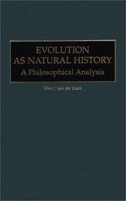 Cover of: Evolution as Natural History: A Philosophical Analysis (Human Evolution, Behavior, and Intelligence)