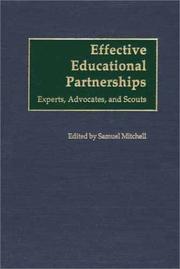 Cover of: Effective Educational Partnerships: Experts, Advocates, and Scouts