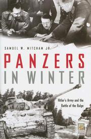 Cover of: Panzers in Winter: Hitler's Army and the Battle of the Bulge