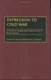 Cover of: Depression to Cold War by Joseph M. Siracusa