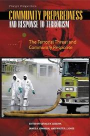 Cover of: Community Preparedness and Response to Terrorism, Vol. 1