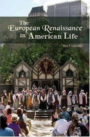 Cover of: The European Renaissance in American Life