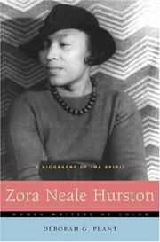 Cover of: Zora Neale Hurston by Deborah G. Plant