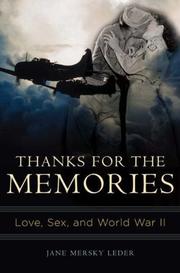 Cover of: Thanks for the Memories by Jane Mersky Leder