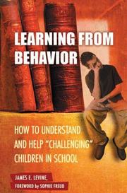 Cover of: Learning from Behavior | James E. Levine