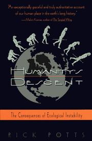 Cover of: Humanity's Descent by Richard Potts