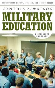 Cover of: Military Education by Cynthia A. Watson