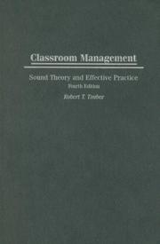 Cover of: Classroom Management by Robert T. Tauber
