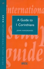 Cover of: Guide to 1 Corinthians (Theological Education Fund Guides)