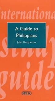 Cover of: A Guide to Philippians (International Study Guide)