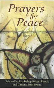 Cover of: Prayers for Peace by Robert A. K. Runcie, Basil Hume