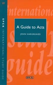Cover of: Guide to Acts (International Study Guide) by John Hargreaves undifferentiated