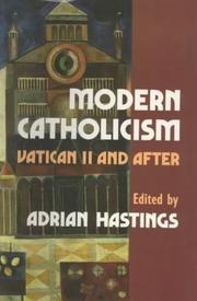 Cover of: Modern Catholicism by Adrian Hastings, Church In Africa1450-1950