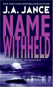 Cover of: Name Withheld by J. A. Jance