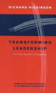 Cover of: Transforming Leadership: A Christian Approach to Management