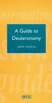 Cover of: Guide to Deuteronomy (International Study Guides)