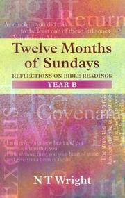 Cover of: Twelve Months of Sundays: Reflections on Bible Readings, Years B (Relections on Bible Readings)