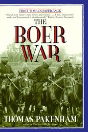 Cover of: Boer War by Thomas Pakenham