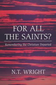 Cover of: For All the Saints: Shall I See God?