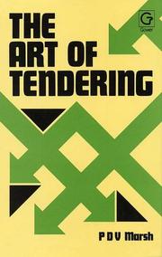 Cover of: The art of tendering