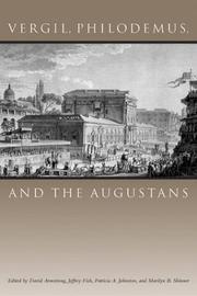Cover of: Vergil, Philodemus, and the Augustans