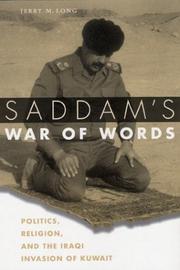 Cover of: Saddam's War of Words by Jerry M. Long