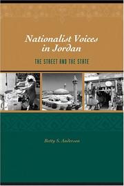Cover of: Nationalist Voices in Jordan by Betty S. Anderson