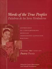 Words of the true peoples by Carlos Montemayor, Donald H. Frischmann