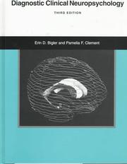 Cover of: Diagnostic clinical neuropsychology