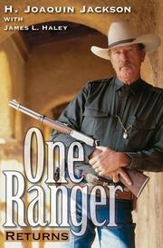 Cover of: One Ranger Returns (Bridwell Texas History Series)