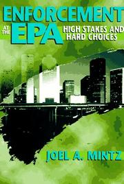 Cover of: Enforcement at the EPA | Joel A. Mintz