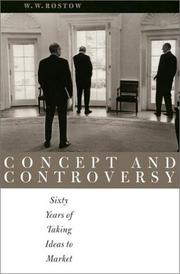 Cover of: Concept and Controversy by Walt Whitman Rostow