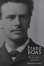 Cover of: Franz Boas by Douglas Cole