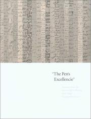 Cover of: The Pen's Excellencie: Treasures from the Manuscript Collection of the Folger Shakespeare Library