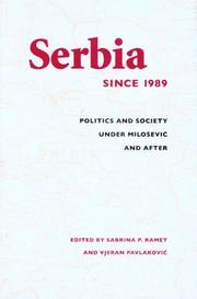Cover of: Serbia Since 1989 by 