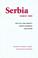 Cover of: Serbia Since 1989